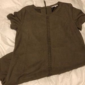 NWT Boutique Suede Shift Dress